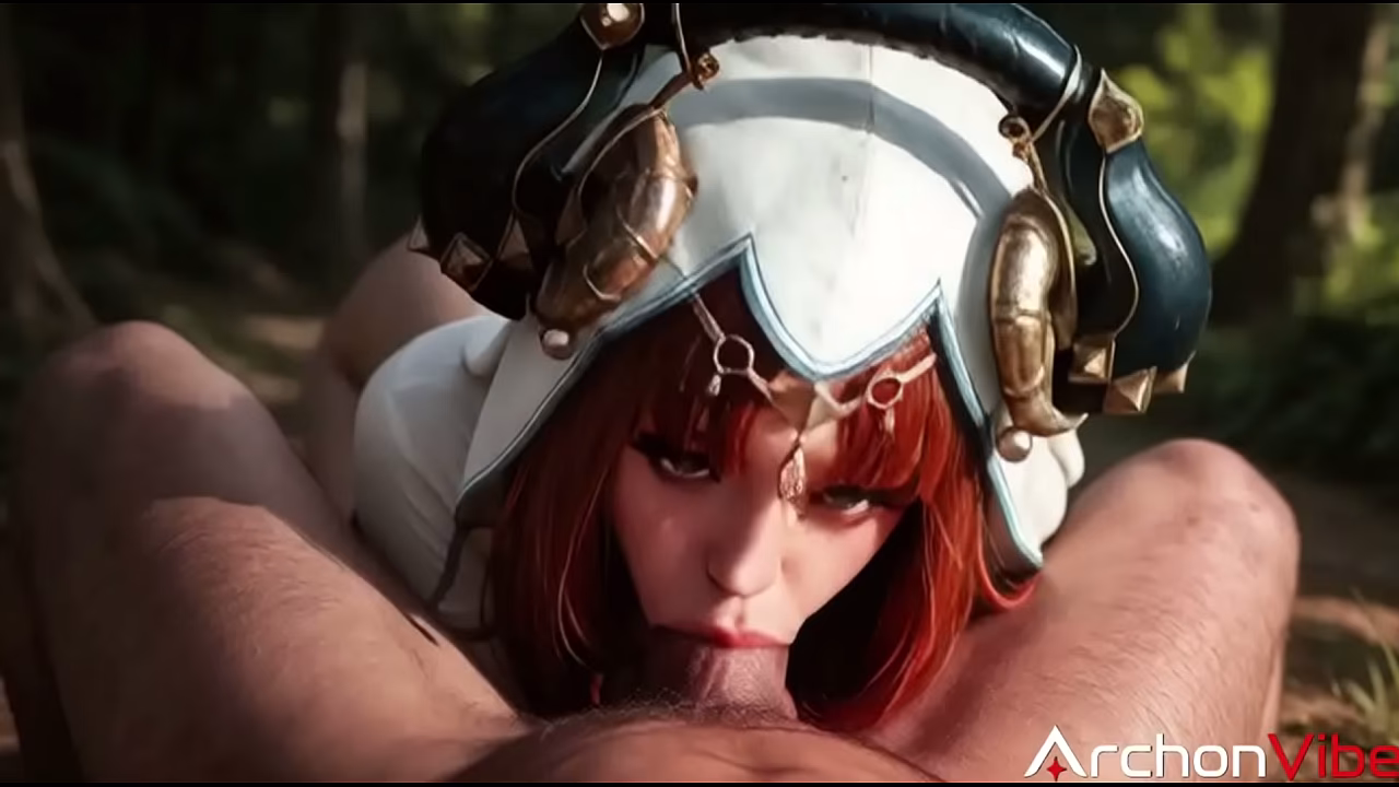 This incredible cosplayer seduced me, so I fucked her in the woods [AI]
