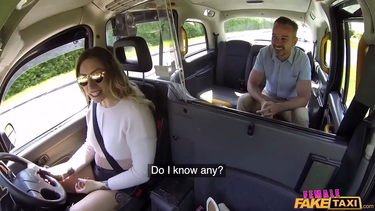 I’m Sorry, I think I Had LESBIAN Sex with Your WIFE – Female Fake Taxi