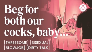 ASMR Audio Porn: Bisexual Male Shower Fuck Turns Into MMF Threesome – Foreplay, Blowjob & Dirty Talk – Erotic Audio Roleplay for Women